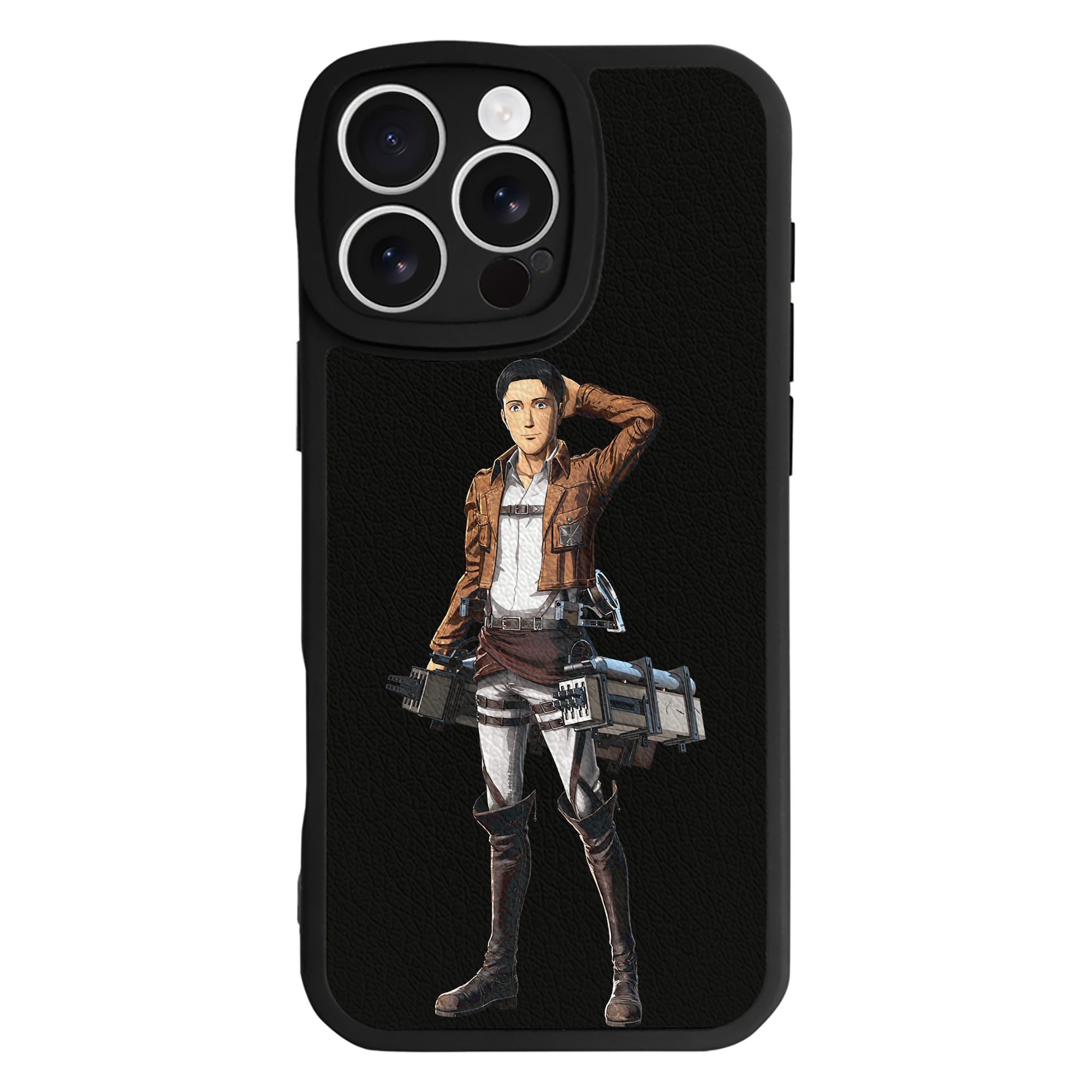 （画像用） 進撃の巨人 Attack on Titan 【iPhone 16シリーズ対応】シリコンスマホケース（レザー調） 材質：シリコン